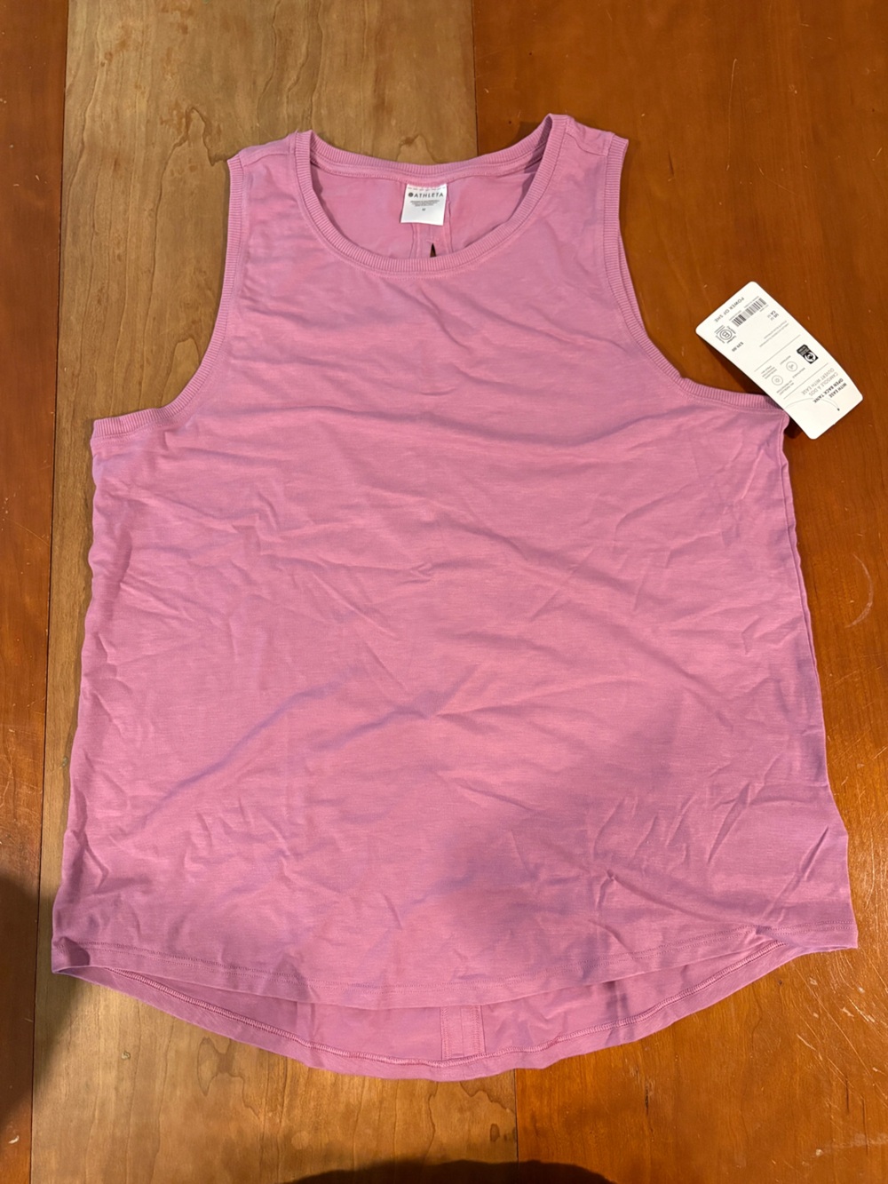 Athleta Women's Pink Open Back Tank Top